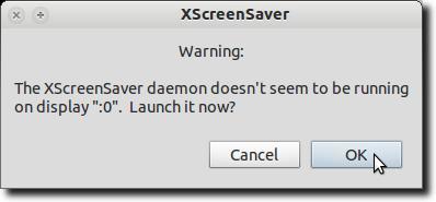 เปิดเครื่อง XScreensaver Daemon