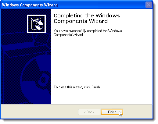 การดำเนินการตัวช่วยสร้างคอมโพเนนต์ของ Windows