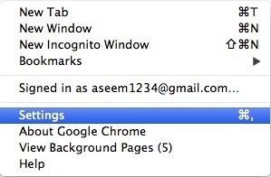 การตั้งค่า Chrome