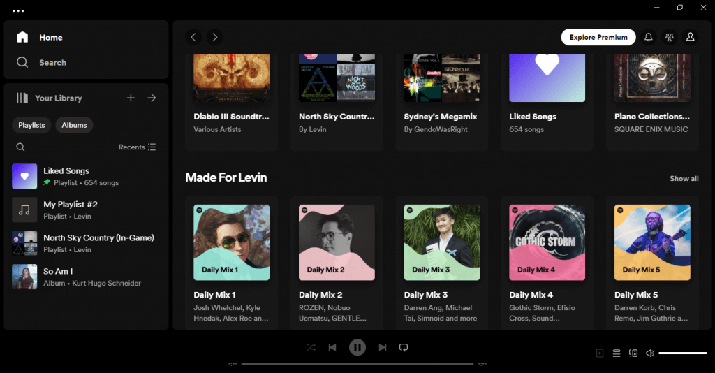 วิธีสุ่มเพลย์ลิสต์ Spotify บนรูปภาพเดสก์ท็อป