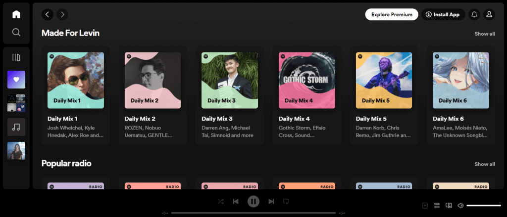 วิธีสุ่มเพลย์ลิสต์ Spotify บนรูปภาพบนเว็บ