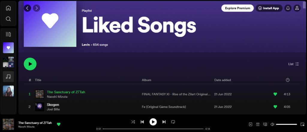 วิธีสุ่มเพลย์ลิสต์ Spotify บนเว็บ รูปภาพ 2